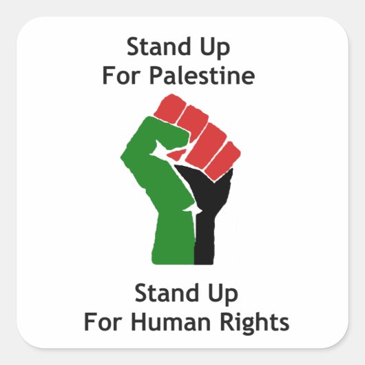 Kom op voor de Palestijnse Sticker (Voorkant)