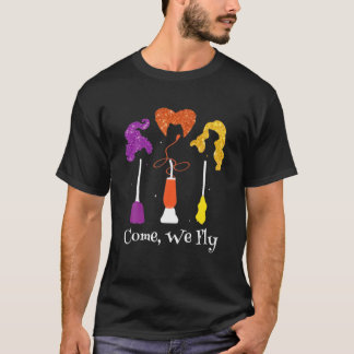 Kom op, we vliegen op het Plein van de Drie Witte T-shirt