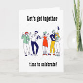 KOM SAMEN OM UW *60ste* VERJAARDAG TE VIEREN Kaart (Voorkant)