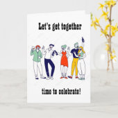 KOM SAMEN OM UW *60ste* VERJAARDAG TE VIEREN Kaart (Gele Bloem)