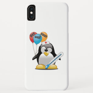 Kom snel goed. Penguin Nurse. iPhone XS Max Hoesje