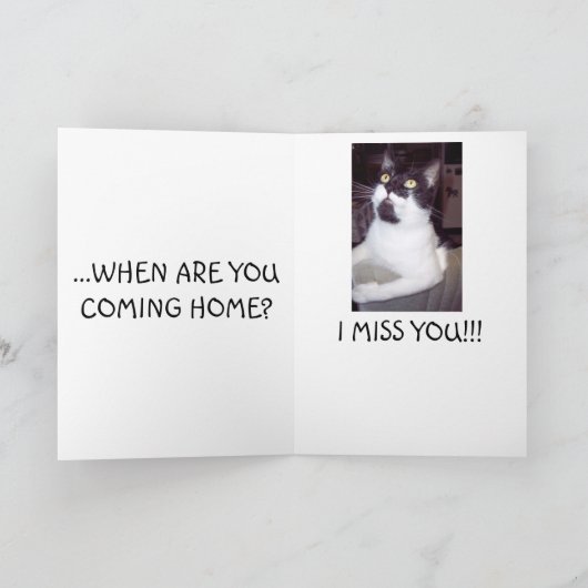 Kom snel terug kaart (Binnen)