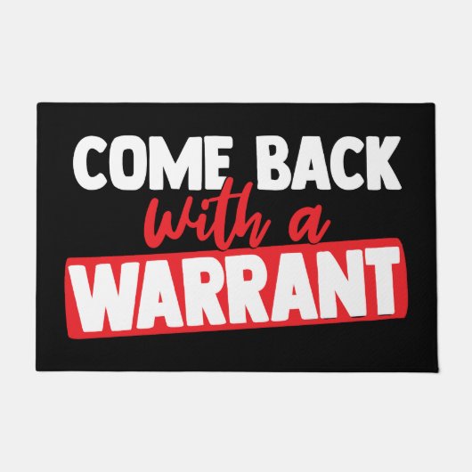 Kom terug met een bevel deurmat (Voorkant)