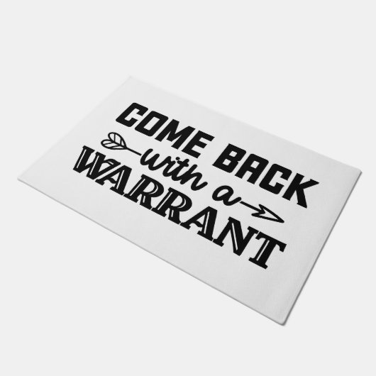 kom terug met een bevel deurmat (Schuin)