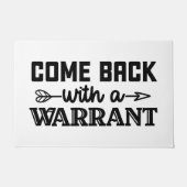 kom terug met een bevel deurmat (Voorkant)