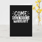 kom terug met een bevel kaart (Gele Bloem)