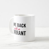 Kom terug met een bevel koffiemok (Voorkant links)