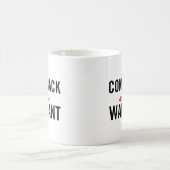 Kom terug met een bevel koffiemok (Center)