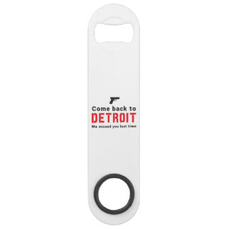 Kom terug naar Detroit, we hebben je de laatste ke Speed Flessenopener