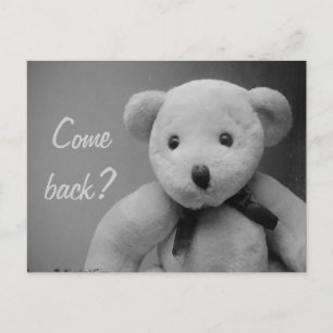 Kom terug Teddy Briefkaart