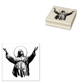 Kom tot mij, al die arbeid rubberstempel (Gestempeld)