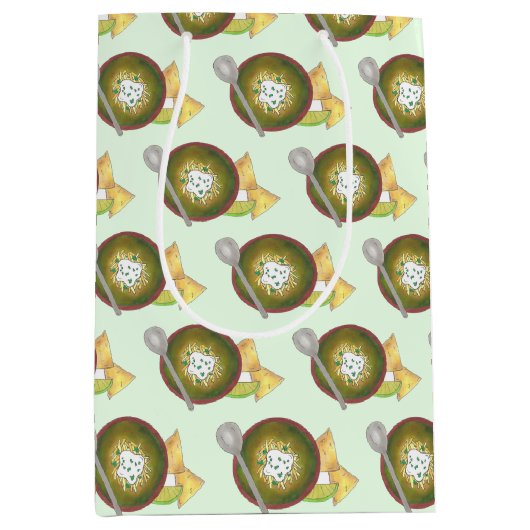 Kom van Green Chili Chili Chile Verde Cookoff Medium Cadeauzakje (Voorkant)