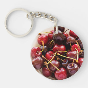 kom van kersen sleutelhanger