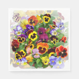 kom van Pansies Monogram servetten