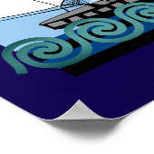 Kom varen weg strand inrichting poster (Hoek)