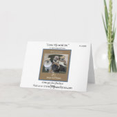 Kom Vlieg met me Pug Kaart (Achterkant)
