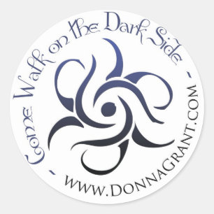 Kom wandelen aan de DONKERE kant Ronde Sticker