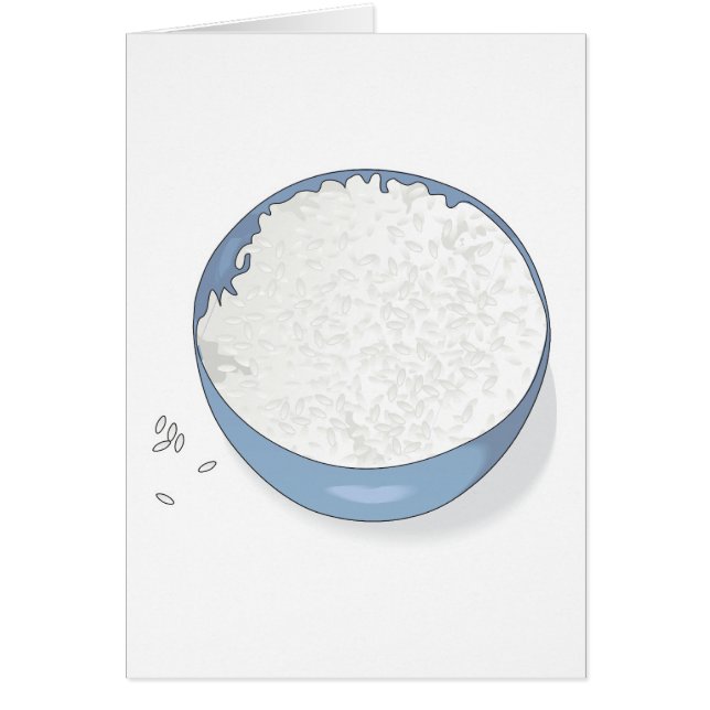 kom witte rijst (Voorkant)