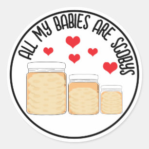 KombuchaScoby-CustomStickers Ronde Sticker