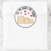 KombuchaScoby-CustomStickers Ronde Sticker (Tas)