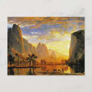 Kombuis van Yosemite door Albert Bierstadt Briefkaart