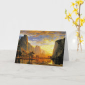 Kombuis van Yosemite door Albert Bierstadt Kaart (Gele Bloem)