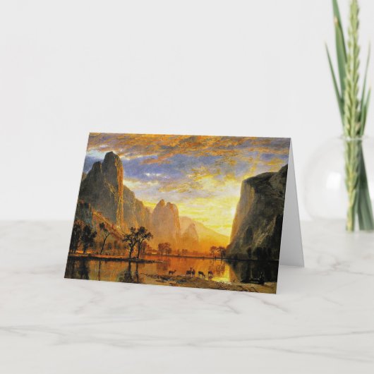 Kombuis van Yosemite door Albert Bierstadt Kaart (Voorkant)