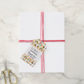 Kombule Bee Pattern Birthday Bedankt Cadeaulabel (Met Touw)