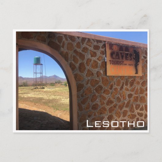 kome caves lesotho briefkaart (Voorkant)