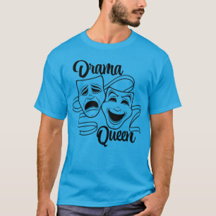 Komedie en tragedie theater maskeert drama Queen B T-shirt