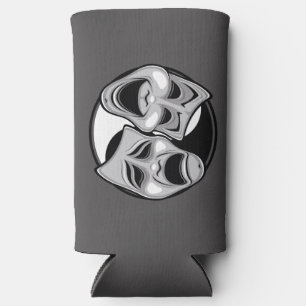 Komedie en tragedie Theater Masks Yin Yang Design