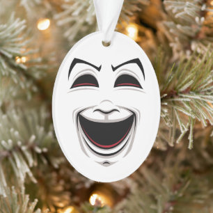 Komedie- en tragedietheater maskers gezichten ornament