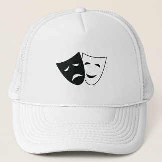 Komedie Tragedie Theater Masker Hoed Trucker Pet