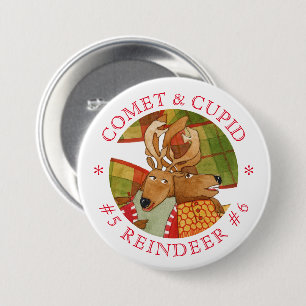 KOMEET CUPID RENDIER Ronde Pin Button