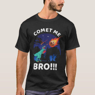 Komeet Me Bro Funny Boksen T Rex Dinosaur Pun Uitg T-shirt