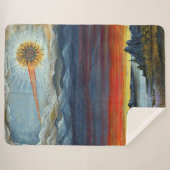 komeet schilderij print sherpa deken (Voorkant (horizontaal))