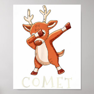 Komeet Sinterklaas Rendieren Familie Matching Outf Poster