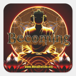 KOMEND - MetalForLife-Sticker Vierkante Sticker