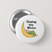 Komende deze winter  ronde button 5,7 cm (Voorkant /achterkant)