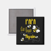 Komende papa om bij te zijn zwangerschapsaankondig magneet (Voorkant / Achterkant)