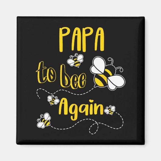 Komende papa om bij te zijn zwangerschapsaankondig magneet (Voorkant)
