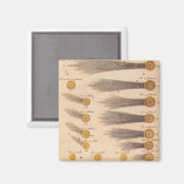 Kometen van Stanislaw Lubieniecki,  sterrenkunde Magneet (Voorkant / Achterkant)