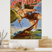 komische boekomslag "Wonder" Poster (Keuken)