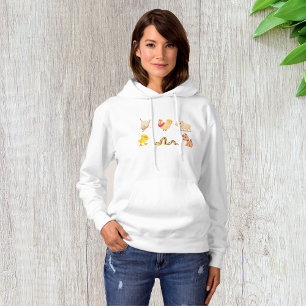 komische dieren hoodie