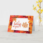 KOMISCHE EN VRIENDELIJKE "THANKSGIVING" WENSEN KAART (Gele Bloem)