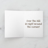 KOMISCHE EZELS "OVER THE HILL" VERJAARDAG HUMOR KAART (Binnen)