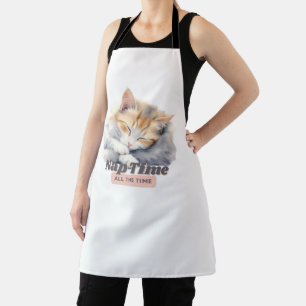 Komische kitten cadeaus voor kattenmoeders schort