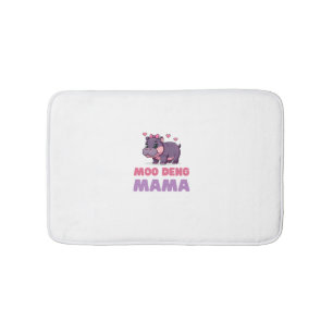 Komische MOO DENG MAMA Dierenvriend Hippo Theme Zo Badmat