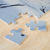 Komische Winter Vogel Puzzel (Zijkant)