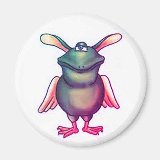 Komisches Monster für Halloween Magneet (Voorkant)